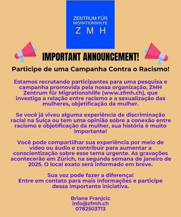 Nehmen Sie an einer Kampagne gegen Rassismus teil!