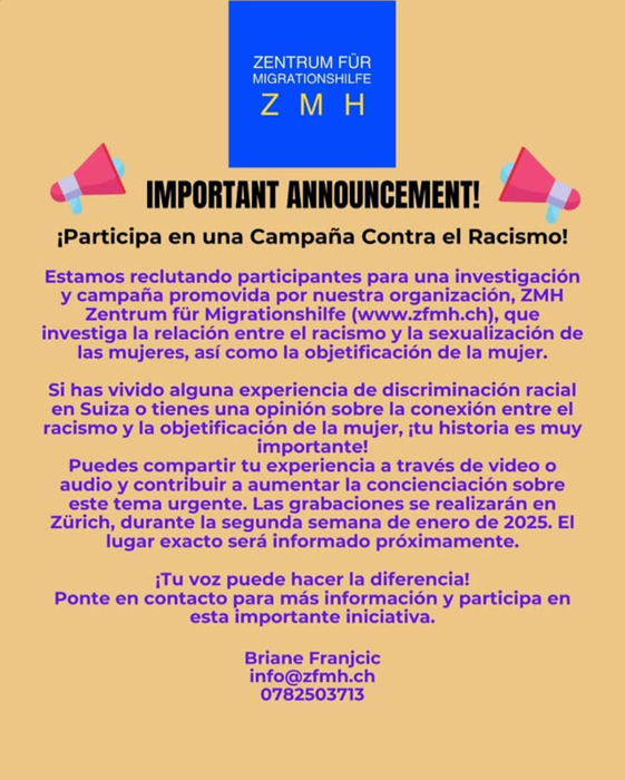 Nehmen Sie an einer Kampagne gegen Rassismus teil!